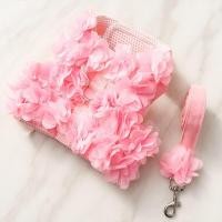 ราคา สายจูงสัตว์เลี้ยงลายดอกไม้ สายรัดหน้าอก ลายดอกไม้ สายจูงสัตว์เลี้ยง เสื้อผ้าสัตว์เลี้ยง เสื้อสุนัขลสยดอกไม้พร้อมสายจูง (16982828662)