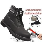 ราคา COD ORIGINAL รองเท้าเซฟตี้ CAT Safety หัวเหล็ก หนังแท้ หุ้มข้อ size (21334846521)