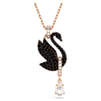 ราคา Swarovski สร้อยคอจี้ Swarovski Swan Black Swanสร้อยคอแฟชั่นสตรีเงินแท้ S925ของขวัญวันวาเลนไทน์ของขวัญวันเกิด (21229060525)