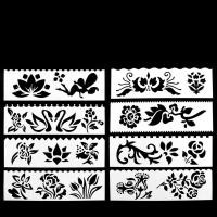 ราคา KARIDE 8ชิ้น ชุดสำเนาลายฉลุทำอัลบัมภาพอัลบั้มรูปแม่แบบการวาดลายฉลุตัวอักษรแบบกลวงแผ่นฉลุรูปตัวเลขสำหรับเด็กหัดเขียนแม่พิมพ์ DIY (19268045382)