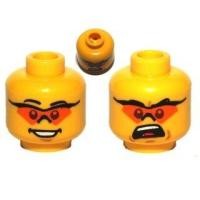 ราคา Lego part ชิ้นส่วนเลโก้ 3626 Minifigure Head Glasses (17889401918)