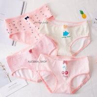 ราคา Avafashion พร้อมส่ง กางเกงในผ้าคอตตอนโทนชมพูขาวกรม นิ่มใส่สบาย คุณภาพดีเยี่ยม ชมพู (3066762936)