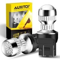 ราคา AUXITO 2ชิ้นหลอดไฟ Led 7443 T20 T20ไฟ Led 7444 7441สำหรับไฟเบรกท้ายไฟกระพริบไฟซีนอน6000K สีขาว (19098032522)