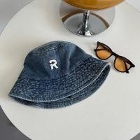 ราคา หมวกยีนส์ 3สี หมวกบักเก็ตยีนส์แท้ หมวกมินิมอล หมวกปัก R (18654947783)