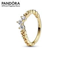 ราคา Pandora Regal tiara 14k gold plated ring with clear cubic zirconia เครื่องประดับ แหวน แหวนทอง สีทอง แหวนสีทอง แหวนเพชร แหวนมงกุฎ มงกุฎ มงกุฎเพชร แหวนมงกุฎเพชร แหวนแพนดอร่า แพนดอร่า (15676494755)