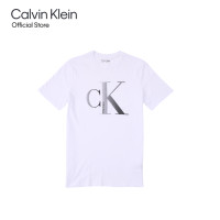 ราคา CALVIN KLEIN เสื้อยืดคอกลมผู้ชาย ทรง Regular รุ่น 40QC834 YAA สีขาว (21302630383)