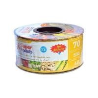 ราคา SUPER PRODUCTS เทปน้ำหยดเทปจ่ายน้ำ ซุปเปอร์โปรดักส์ ขนาด 16 มม รูหยดคู่ ความหนา 0 18 มม 7 mil (13336783501)