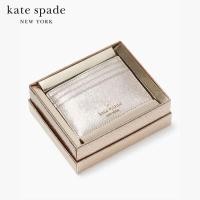 ราคา KATE SPADE NEW YORK GLIMMER METALLIC SAFFIANO SMALL SLIM CARD HOLDER KE816 กระเป๋าใส่บัตร (21319416242)
