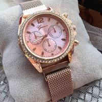 ราคา นาฬิกา ผู้หญิง Geneva เจนีวาแบรนด์ แท้ สไตล์ MK ปาเต๊ะสายเเม่เหล็ก มีหลายสีหลายเเบบให้เลือก (18266164453)