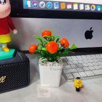 ราคา ต้นไม้ผลไม้มงคล ต้นไม้ปลอม 39 บาท 3 ต้น 100 บาท เสริมโต๊ะทำงาน ต้นส้ม ต้นแอปเปิ้ล ต้นทับทิม (11294406760)