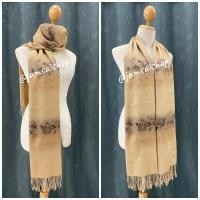 ราคา ผ้าพันคอ ผ้าคลุมไหล่ ผ้าลายผีเสื้อสีพาสเทล พร้อมส่ง (21176553016)