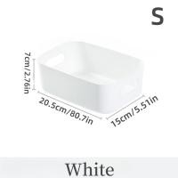 ราคา ตะกร้าเก็บของ1ชิ้นกล่องสี่เหลี่ยมสามขนาดตะกร้าเก็บของแบบพกพาเหมาะสำหรับห้องครัวห้องนอนสำนักงาน (21170172062)