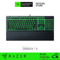 ราคา Razer Ornata V3 X US Low profile Membrane RGB Keyboard คีย์บอร์ดเกมมิ่ง Silent Membrane Switches Laser etched ABS Keycaps Single Zone Razer Chroma RGB Lighting Durable spill resistant design Gaming mo
