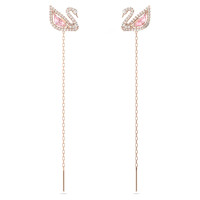 ราคา Swarovski ต่างหูเพชรสีชมพูประกายหงส์ต่างหูเงินสเตอร์ลิง S925 ต่างหูแฟชั่นสำหรับผู้หญิงของขวัญวันวาเลนไทน์ของขวัญวันเกิด (19851003211)