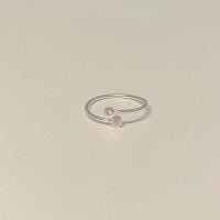 ราคา SissyJewelry แหวนเงินแท้ รุ่น Classic double gem clear ring (20406405841)