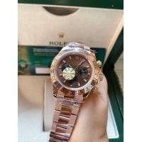 ราคา สินค้าตรงตามรูป นาฬิกาRolex daytona Chocolate เครื่องAutomatic สีทองไม่มีลอก (14941373319)