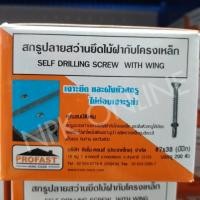 ราคา สกรูยิงไม้ฝา สกรูปลายสว่าน PROFAST สกรูไม้ฝา ปลายสว่าน มีปีก ไม้ฝาโครงเหล็ก โปรฟาส ไม้ไฟเบอร์ซีเมนต์ (20131991967)