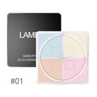 ราคา LAMEILA แป้งฝุ่น 4 ช่อง แป้งคุมมัน แป้งฝุ่นคุมมัน แป้งฝุ่นเนื้อเนียนละเอียด คุมมัน ปกปิดรูขุมขน กันน้ำ กันเหงื่อ Compacts Powder (17409345722)