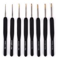 ราคา เข็มโครเชต์อลูมิเนียมที่จับซิลิโคนเข็มตะขอถักโครเชต์สำหรับอุปกรณ์ถักทอเย็บ (21001301055)