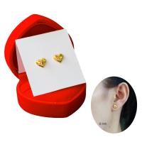 ราคา B44 หัวใจพ่นทราย10 mm ต่างหู ตุ้มหู ต่างหูหุ้มทอง ต่างหูทองไมครอน ต่างหูทอง24k ฟรีตลับทองทุกคู่ (20971356311)