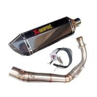 ราคา ชุดท่อ Forza350 ท่อแต่ง HONDA Forza350 ปลายท่อ AK18 นิ้วใบอ้วน (16581772358)