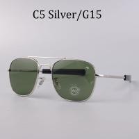 ราคา AO Aviation Sunglasses Men women 2022 American Army Military Optical oval metal driving glasses pilot Oculos de sol masculino (13143935859)