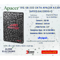 ราคา 512 GB SSD เอสเอสดี APACER AS350 PANTHER 2 5 SATA AP512GAS350 1 ประกัน 3 ปี (21248480675)