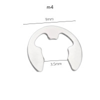 ราคา แหวนล็อกตัวอี 10ตัว แพ็ค สีเงิน แหวนล็อกเกือกม้า แหวนตัวอี แหวนเกือกม้า E ring ring clip M1 5 M12 (17657389357)