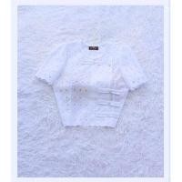 ราคา เสื้อฉลุลูกไม้สีขาวโอโม่หลายแบบแขนสั้นและแขนยาวพร้อมส่ง m l xl สินค้างานตรงปกตามรูปภาพค่ะ (20686739485)