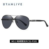 ราคา BRANLIVE DB แว่นกันแดดยี่ห้อ Asian Fit สําหรับผู้ชาย แว่นตาวินเทจ90s (19488080598)