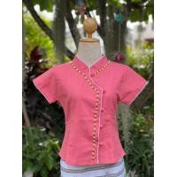 ราคา เสื้อพื้นเมือง กุ๊นหนอน มี 3 สีนะคะ สีขาว สีชมพูกะปิ สีโอรส (15858818378)