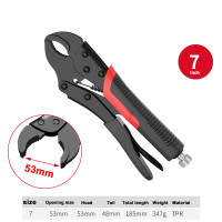 ราคา จัดส่งฟรี คีมล็อค ปากตรง 10นิ้ว Vise Gripรุ่น 10R Straight Jaw Lock Locking Mole Plier Vise Vice Grips Pliers Welding Tool for Woodworking (20962099384)