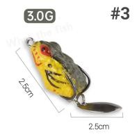 ราคา กบยางจิ๋ว 2 5cm 3g เนื้อยางเหนียวนุ่มไม่ขาดง่าย กบยางตีปลาช่อน กบยางราคาถูก ร้าน porpraewjung R106 (21277160241)