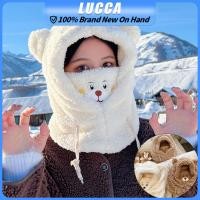 ราคา หมวกกันหนาว หมวกบีนนี่ หมวกหมี ผ้าพันคอ หมวกไหมพรม ลายหมีน่ารัก (21029734244)