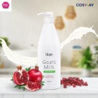 ราคา แชมพูสระผม Goats Milk สำหรับผมเสีย ผมแตกปลาย ผมที่ทำสี ผมบาง ยาสระผมโก้ทมิ้ลค์ผสมสารสกัดทับทิม 1000 มล แชมพูสระ Shampoo สูตรน้ำนม ผมนุ่ม Cosway (16189011503)