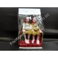 ราคา ตายาย รุ่นโอบไหล่คู่ขวัญ งานประดับกากเพชร เกรดA สีแดงสีเขียวสีฟ้าสีทองสีขาว ตั้งศาล เครื่องตั้งศาล ชุดบริวาร เครื่องศาล ศาลพระภูมิ (397475162)