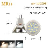 ราคา 24H Delivery ERANPO MR11 GU4 0หลอดไฟสปอตไลท์ LED Ac dc 12V 24V 5733 2835 SMD 2W 3W 4W อบอุ่น เย็น เป็นกลางโคมไฟสีขาวแทนที่หลอดฮาโลเจน9 18 LEDs (13059957197)