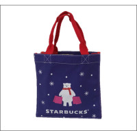 ราคา Starbucks สตาร์บัค ถุงผ้าอเนกประสงค์ ลายคริสต์มาส (21047546946)