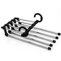 ราคา ไม้แขวนสแตนเลส5ชั้น ที่แขวนกางเกง ไม้แขวนเสื้อ ราวแขวนกางเกง ไม้แขวนสแตนเลส แขวนได้ถึง 5ตัว รับน้ำหนักได้มาก Thaisomall (19079636140)