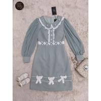 ราคา WR พร้อมส่ง 2XL มือ2 สภาพ98 เดรสสั้น สีเขียว แขนยาวสีเขียวผ้าชีฟอง นุ่มนิ่ม ใส่สวย เดรสออกงาน ใส่ทำงาน สายคาเฟ่ (12519593332)