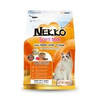 ราคา Nekko Love Mix เน็กโกะ เลิฟ มิกซ์ อาหารเม็ด รสปลาแซลมอนและปลาทูน่า สำหรับแมวโต (17760831824)