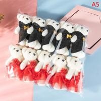 ราคา SIYI ของขวัญ 10ชิ้นโมเดลคู่หมีช่อดอกไม้การ์ตูนตุ๊กตาของตกแต่งงานแต่งงานของขวัญ (17242686696)