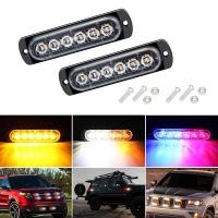 ราคา ไฟเตือน LED 6SMD รถบรรทุก2x 12V 24V ไฟแฟลชกระพริบติดกระจังหน้ารถสัญญาณไฟสีเหลืองเหลืองขาว (21170552299)