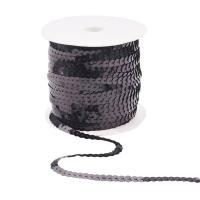 ราคา 100 Yards Flat Sequin Strip 6mm Wide Spangle Flat Sequins Trim Paillette Spool String Metallic Shiny Trim Sewing Paillette String for Halloween Mermaid Dress Embellish Headband Gold (12176240741)