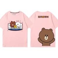 ราคา เสื้อยืดคุณภาพดี ขายดี เสื้อยืดแขนสั้นลําลอง ผ้าฝ้ายแท้ พิมพ์ลายกระต่ายหมีบราวน์ แฟชั่นฤดูร้อน สําหรับผู้ชาย และผู้หญิงS 5XL (21143014290)