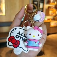 ราคา พวงกุญแจรถลายการ์ตูนน่ารัก Sanrio Hello Kitty พวงกุญแจตุ๊กตาจี้กระเป๋าเป้สะพายหลังเครื่องประดับคู่น่ารักขนาดเล็กมีกระดุมของขวัญของเล่น (21170538007)