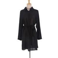 ราคา 2023 เซ็กซี่ลายบิกินี่ Cover Up ผู้หญิงเข็มขัดชายหาดขึ้นปกเสื้อสีดำคอวีฤดูร้อนมินิเดรสชายหาดเสื้อชุดว่ายน้ำ (12922442964)