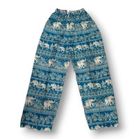 ราคา กางเกงลายช้าง ขาปล่อย ขาตรง (18542396218)