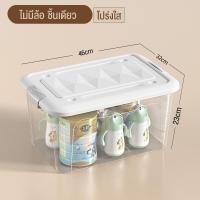 ราคา SUNOOM กล่องเก็บของ กล่องพลาสติก ความจุสูง กล่องอเนกประสงค์ PP ฝาสไลด์ แบบพลิกได้ (21350201292)