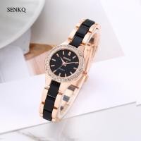 ราคา นาฬิกาผู้หญิง Senkq แฟชั่น กันน้ํา สายเซรามิก เพชร นาฬิกาควอทซ์ รุ่น T36 (21342062167)